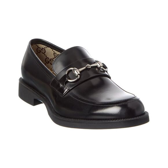 Gucci Horsebit Leather Loafer, Black